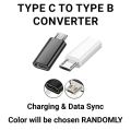 USB Type C to USB Type B Converter Adapter for Smartphone and Microphone Devices. 