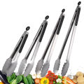9/12/16 Inch Long Bbq Tongs Non-Slip Handle Stainless Steel Fried Barbecue Clip Salad Bread Clamp Kitchen Tools Meat Food Clip. 