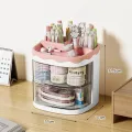 Pen Holder Large Capacity Desktop Multifunctional Stationery Storage Box Student Desk Storage Box Office Creative Pen Box. 