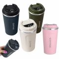 500-380ml Thermos Flask Coffee Mug Thickened Big Car Thermos Mug Travel Thermo Cup Thermosmug For Gifts Vacuum Flask Multi-color. 