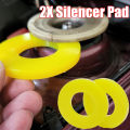 2X Silencer Pad Rubber Bushing Dampers Universal Front Strut Tower Mount Suspension Shock-Absorbing Bearing Washer Over Bumps. 