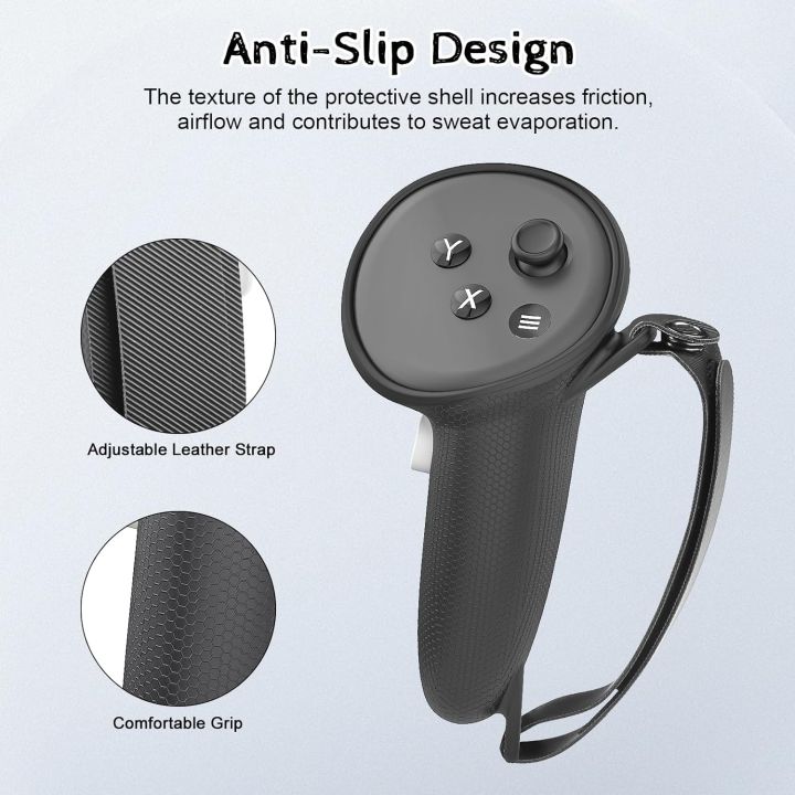 Hot%20New%20VR%20Accessories%20Protective%20Cover%20For%20Meta%20Quest%203/3S%20Touch%20Controller%20Silicone%20Cover%20Handle%20Grip%20With%20Knuckle%20For%20Quest%203%20-%20Image%203