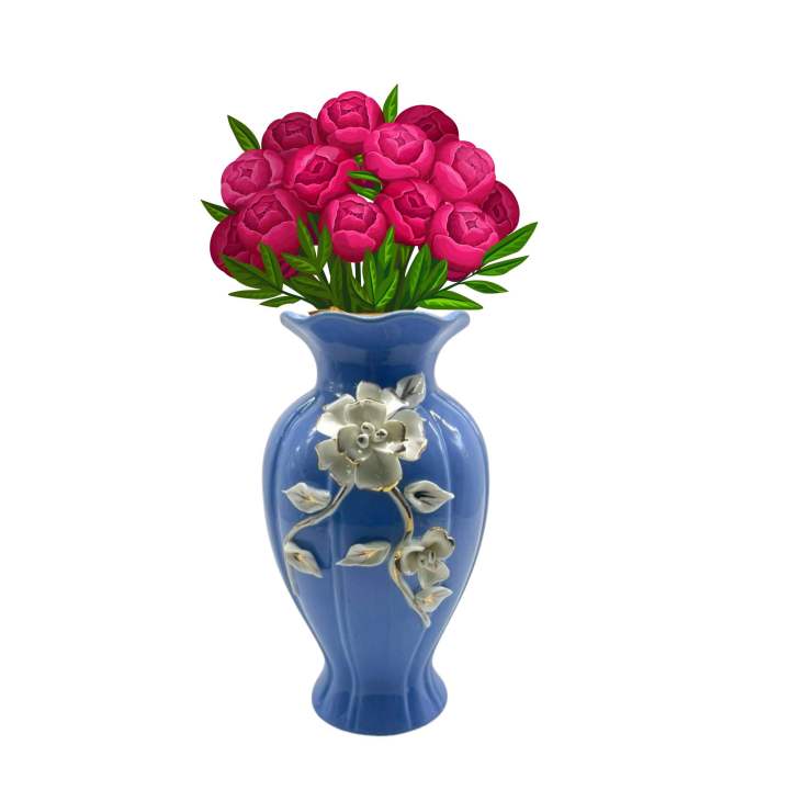 Ceramic Flower Vase High Quality Glass with Gift Box