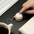 Cute Soft Mini Steamed Bun Keychain Slow Rebound Stress Relief Squeeze Decompression Clicker Toy. 