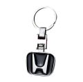 Honda Logo Metal Black Keychain For Bike And Cars Gift Items Key Ring. 