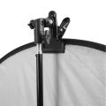 Reflector Clamp Clip Holder Light Stand Attachment 1/4" to 3/8" Screw Mount Swivel Adapter For Photo Studio Reflector&Background. 