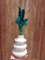 Home decorative vase minimalistic decore item gypsum made. 