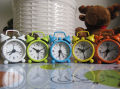 1pc Mini Alarm Clock Creative Metal Small Alarm Clock Electronic Small Alarm Clock Table Desktop For Kids Students Decor. 