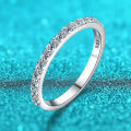 GRA Test Passed Moissanite Ring Matching Wedding Diamond Band for Women 925 Sterling Silver Female Crown Single Tail Ring Jewelr. 