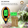 High-Precision Four-In-One Digital Soil Acidity Meter, Soil Moisture, Humidity, Ph Value Detector, Temperature, Light, Ph Meter. 