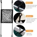 Motorcycle Cargo Net High Elastic Double Layer Motorcycle Net for Helmet Storage Bungee Cargo Net with Hooks Luggage Net. 