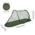 green boat-shaped mosquito net wider and taller installation-free portable anti-mosquito collapsible outdoor camping.