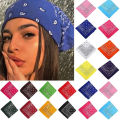 1/10/16Pcs Fashion Hip Hop 100% Cotton Bandana Square Scarf Cowboy Cashew Black Red Paisley Headband Print.