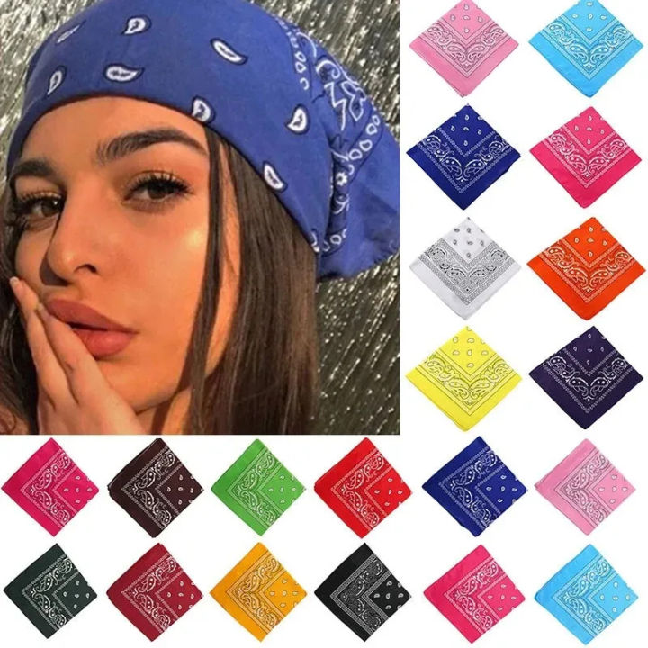 1/10/16Pcs%20Fashion%20Hip%20Hop%20100%25%20Cotton%20Bandana%20Square%20Scarf%20Cowboy%20Cashew%20Black%20Red%20Paisley%20Headband%20Print%20-%20Image%202