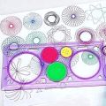 Spirograph Geometric Design Ruler Drafting Tools Stationery for Kids, Students, Birthday Party Return Gifts. 