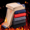 Men's Winter Thermal Underwear Camel Hair Lined Ultra Soft Solid Color Man Pants Warm Legging Thermal Male Clothes Plus 8XL 7XL. 