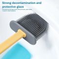 New Design Cloud Shape Silicone Toilet Brush with Box and Self Adhesive Sticker. 