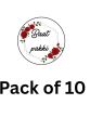 (pack of 10,20)Customize Engagement/Baat pakki/Shaadi Mubarak topper. 