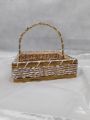 Beautiful Wooden Basket Fruit, Wedding And Multipurpose. 