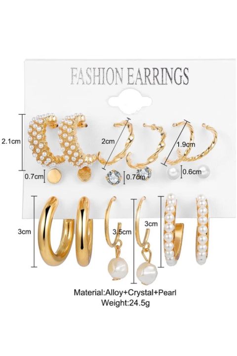 Earing%20Gold%20Plated%20Combo%209%20Set%20Jora%20-%20Image%203