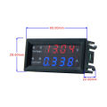 M4430 DC 100V 200V 10A Digital Voltmeter Ammeter 4-Digit 0.28 inch LED Display Voltage Volt Amp Tester Panel Meter. 