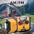Emergency Hand Crank Solar Radio with LED Flashlight, AM/FM/NOAA Portable Weather Radio with 2000mAh Mobile Power Phone Charger.