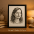 Custom Handmade Pencil Sketch – A4 Size – From Your Photo – Perfect for gift – Personalized Handmade Sketch – Realistic Portrait – Birthday Anniversary Detailed Gift Idea – Custom Art. 