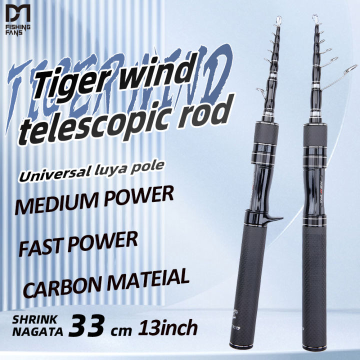 FISHINGFANS Mini shrink 33cm portable short section Medium power rod ...