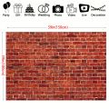 1 piece, Red brick wall party background, large fabric red brick logo photo background background, birthday party.