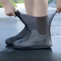 1Pair Durable Silicone Shoe Covers Waterproof Reusable Non-Slip Rain Protectors for Men Women Easy to Clean Elastic Outdoor Gear. 