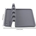 Silicone Tableware Drying Kitchen Utensil Rack Rest Holders Fork Spatula Multifunctional Shelf Organizer Non-Slip. 