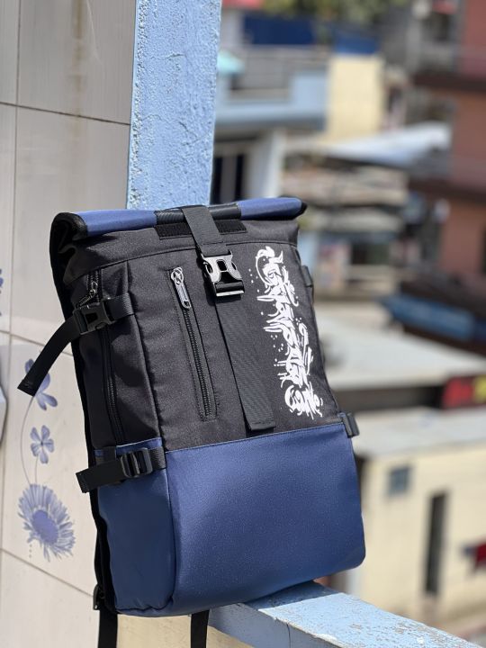Roll%20Top%20Water%20Resistant%20Backpack%20%7C%20Stylish%20Travel%20&%20College%20Bag%20%7C%20Laptop%20Compatible%20%7C%20Multi-Pocket%20Design%20-%20Image%204