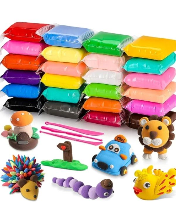 clay, foam clay 36 pc (3 dozen ) in beautiful colors, kids playing clay for fun and play,12 Color Super Light Clay Air Dry Polymer Modelling Clay With Tool kit, Kids Art Crafts Best Gift, clay for kids