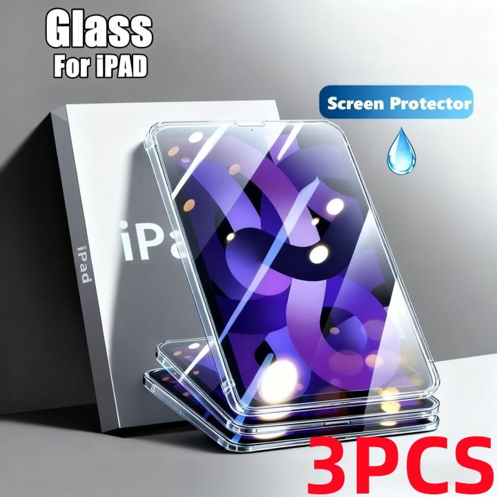 3PCS tempered glass Ipad Pro 13 12.9 11 6 M4 M2 2024 Air 5 4 3 2 1 9 9 10 10th generation Mini 6 10.9 10.2 9.7 Screen protector