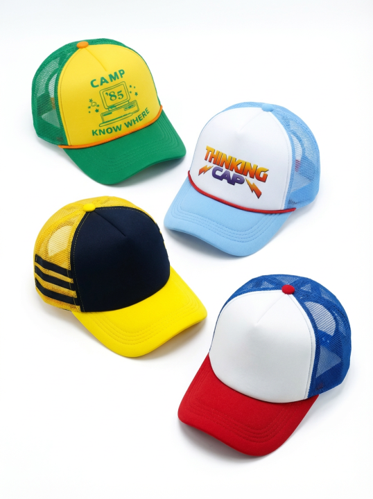 Dustin Henderson Baseball Cap Cosplay TV ST Disguise Roleplay Casual Outdoor Breathable Cap Costume Props Men Halloween Headwear