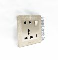 Wener Gang Switch Standard Value Pack: 4 Gang+ Fan Dimmer+13A 5 pin Multi Socket+3 gang Plastic Back Cover..