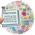 50PCS Self affirmation Encouragement Slogans Graffiti Stickers DIY Phone Cases Laptop Water Cups Waterproof Stickers. 