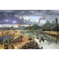 100 Pieces Jigsaw Puzzle Assembling Picture Cartoon Animals Dinosaurs Decompression Puzzles Toy Educational . 
