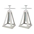 2PCS Aluminum Alloy Adjustable Dumble RV Stabilizer Jacks Camper Leveling Blocks for Trailer Camper Motorhome No More Swaying. 