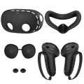 The Meta Quest 3S is compatible with accessory cases, silicone controllers, grip cases, soft-shell skins, masks, and lens covers. 