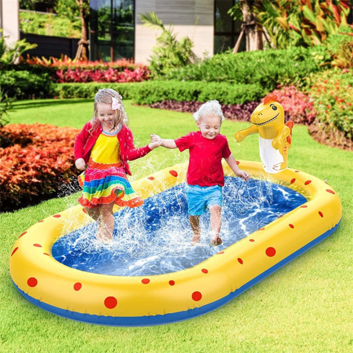 1.7m%20Inflatable%20Swimming%20Pool%20Dinosaur%20Shaped%20PVC%20Outdoor%20Bath%20Lawn%20Sprinkler%20Play%20Mat%20Children's%20Water%20Toy%20Inflatable%20Fountain%20-%20Image%204