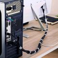 1 Roll Reusable Fastening Tape Cable Ties, Multi-Purpose Cord Organizer, Computer And TV Wire Storage, Data Cable Management Tie. 
