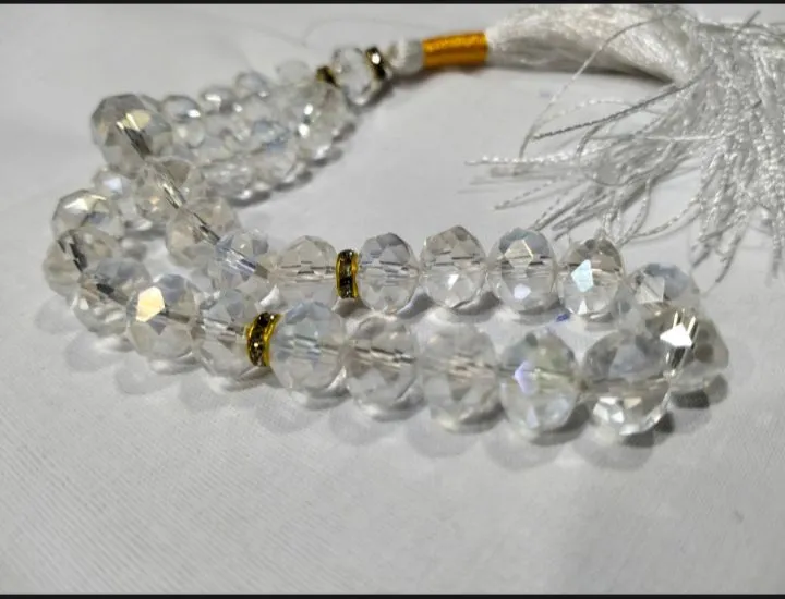 white%20crystal%2033%20beads%20tasbeeh%20-%20Image%203