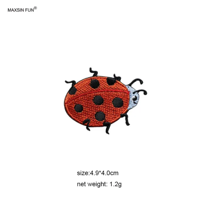1%20Piece%20Cute%20Ladybird%20Beetle%20Stick%20on%20Embroidery%20Fabric%20Stickers%20Cartoon%20Animal%20Self-adhesive%20Clothes%20DIY%20Accessories%20-%20Image%207