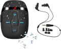 SEWOBYE Waterproof MP3 Player for Swimming and Running, Underwater Headphones with Short Cord, Shuffle Feature. 