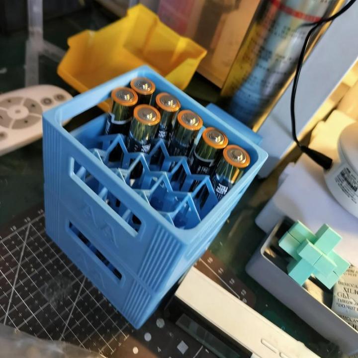 NEW%201Pcs%20Large%20Capacity%2030/20%20Compartments%20Durable%20Plastic%20Organizer%203D%20Printed%20AAA/AA%20Battery%20Storage%20Box%20For%20Home%20Decoration%20-%20Image%204