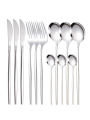 12pc Thin stainless steel cutlery set Portugal steak knife and fork dessert spoon coffee spoon.