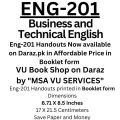 ENG201 Handouts, Eng201 vu book, Eng201 vu Handouts, Eng201, Business and Technical English. 