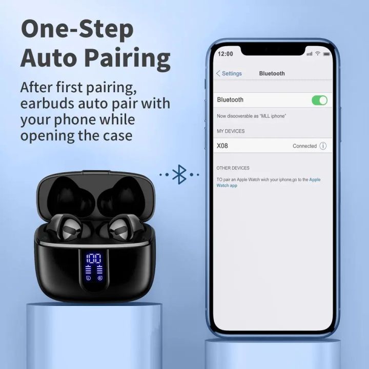 X08%20True%20Wireless%20Earbuds%20True%20Wireless%20With%20Charging%20Box%20Hifi%20Noise%20Cancelling%20Blue%20Tooth%20earbuds%20-%20Image%205