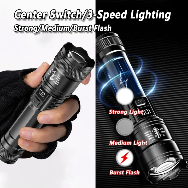 Rechargeable%20LED%20Flashlight%20Zoomable%20Torch%20with%20LCD%20Display%203%20Modes%20Waterproof%20High%20Power%20Hand%20Light%20Outdoor%20Wilderness%20Camping%20-%20Image%204